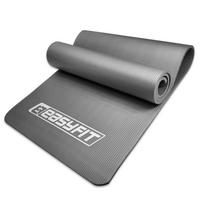 Jogos ir mankštos kilimėlis EasyFit NBR 10 mm, pilkas