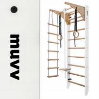 Gimnastikos sienelė vaikų kambariui SET 220 cm, balta, MUVV