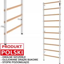 Gimnastikos sienelė ENDORFIT, medinė-metalinė, 240x75 cm, 11 skersinių