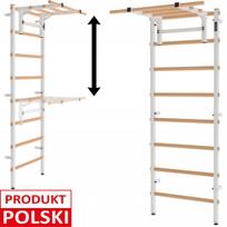 Gimnastikos kopėtėlės ENDORFIT, metalinės ir medinės, su skersiniu