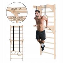 Gimnastikos kopetėlės su rankena, lygiagretėmis, treniruočių ratais ir personalizacija