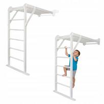 Medinė gimnastikos sienelė Mini 2, balta