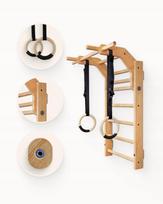 Pakabinama gimnastikos kopetėlė ONMAX Nord 118 cm, natūrali