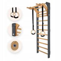 Gimnastikos kopetėlės ONMAX Nord PREMIUM 230 cm, pilkos, namų treniruotėms