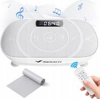 Vibracinė platforma MERACH, 150 W, su Bluetooth, LED ekranu, nuotolinio valdymo pultu ir pasipriešinimo juostomis