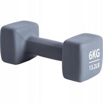 Neopreninė ketinė 6 kg hantelis PURE 2 IMPROVE fitnessui