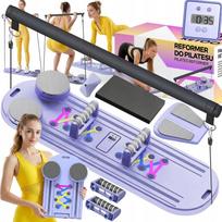 Pilates treniruočių lenta, daugiafunkcis 18 dalių rinkinys