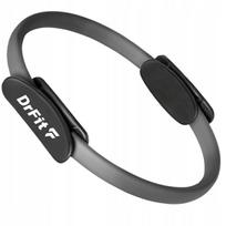Pilates žiedas DrFit, 36 cm, pilkas