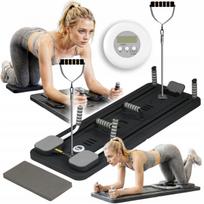 Pilates treniruočių reformeris, daugiafunkcis 12-in-1 su elastinėmis juostomis