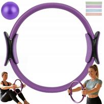Pilates ir jogos rinkinys su ratu, kamuoliu ir pasipriešinimo gumomis 15–50 lbs