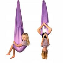 Jogos hamakas, 5 m, violetinės spalvos, 260 cm pločio