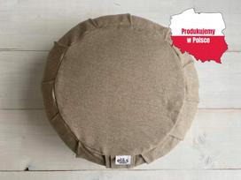 Meditacijos pagalvė ZAFU su užvalkalu, lininė, pagaminta Lenkijoje