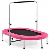 Sulankstomas sportinis batutas 154 x 90 x 92–132 cm, rožinis
