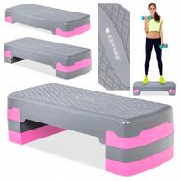 Aerobikos laiptelis SAPPHIRE SG-048, 3 aukščių, modulinė platforma