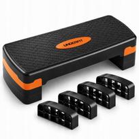 Aerobikos laiptelis UNDERFIT PowerStep, 3 pakopų, oranžinis