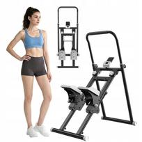 Sulankstomas reguliuojamas laiptinis treniruoklis su LCD ekranu, 100 kg