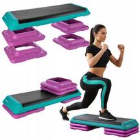 Aerobinė step platforma GYMTEK, 3 reguliuojami aukščiai