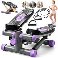 Mini stepperis su LCD ekranu ir pasipriešinimo juostomis, tylus, kojų, rankų ir klubų treniruotėms