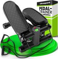 Mini steperis Ultrasport 2in1 su pasipriešinimo gumomis ir LCD ekranu