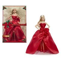 BARBIE HOLIDAY kolekcinė lėlė raudona suknele 29 cm