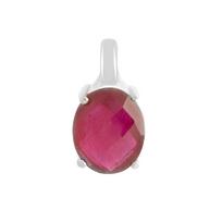 Sidabrinis pakabukas su 3,142 ct rubinu (2157847) rubino raudonumo spalva