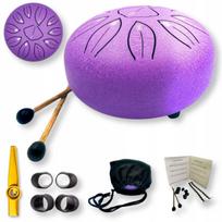 Liežuvinis būgnas 11 tonų 6 colių violetinis, plieninis Tongue Drum