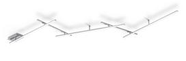 Trio Led lubinis šviestuvas Indira 674610507, sidabrinės spalvos