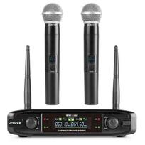 WM42HH Belaidė mikrofonų sistema UHF su 2 nešiojamais mikrofonais