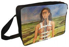 Rankinė per petį su Frida Kahlo „Suskilusi kolona“ piešiniu