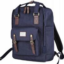 Mokyklinė kuprinė Himawari HM1010, tinkama 15,6–16" nešiojamam kompiuteriui, vintage pilka
