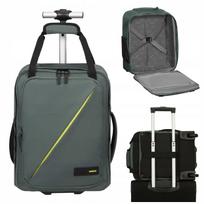 Kelioninis kuprinės tipo lagaminas su ratukais AMERICAN TOURISTER RYAN WIZZ 30 l, tamsiai žalia
