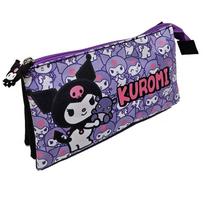 Mokyklinė priemonių kuprinė Manenti Hello Kitty Kuromi, triguba