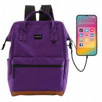 Kuprinė HIMAWARI, moterims, miestei, su USB, A4, 19 l, violetinė