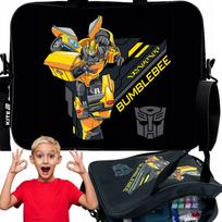 Mokyklinė kuprinė KITE Transformers, juoda, 34x27x7 cm, su plastikine rankena, A4+