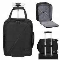 Kabininis kuprinės tipo lagaminas su ratukais AMERICAN TOURISTER TAKE2CABIN, juodas, 30 l