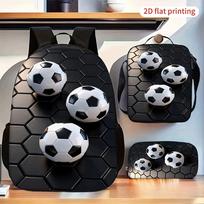 Kelioninis 3 dalių krepšių rinkinys su futbolo kamuolio raštu
