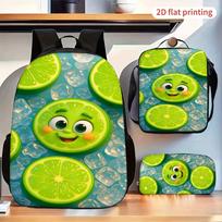 Kuprinė su šaldymo maišeliais ir rankine, 3 dalių rinkinys Green Slices