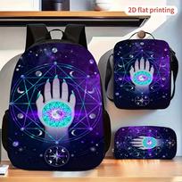 Kuprinių rinkinys (3 vnt.): Mystic Palm, Pentagram, Starry Sky, rankinė per petį