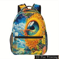 Kuprinė su „Fantasy Eye“ dizainu ir apsauga nugarai, skirta nešiojamam kompiuteriui