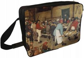 Pečių rankinė su Pieter Bruegel vyresniojo paveikslu „Vestuvės kaime“