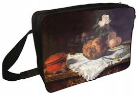 Rankinė per petį su Édouard Manet „Vaisių krepšelis“ paveikslo motyvu