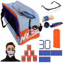 NERF sportinis pečių krepšys su MEGA priedų rinkiniu