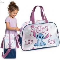 Mokyklinė kuprinė mergaitėms, rožinė, Lilo & Stitch, plaukimo įrangai