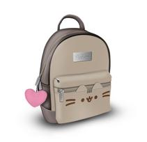 Mažas miesto kuprinė mergaitėms Pusheen Face su pliušiniu pakabuku