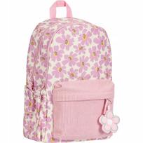Mokyklinė kuprinė paaugliams, rožinė su gėlėmis, 26 l, Bloom OXFORD