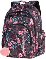 Mokyklinė kuprinė CoolPack CP FLASH, koralų spalvos su gėlėmis