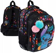Mokyklinė kuprinė Disney Stitch Aloha juoda, 1–3 klasei