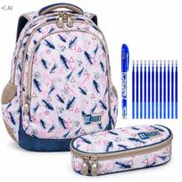 Mokyklinė kuprinė mergaitėms ST.RIGHT BOHO su penaline