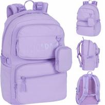 Mokyklinė kuprinė COOLPACK jaunimui, tinka nešiojamam kompiuteriui, šviesiai violetinė