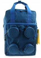Mokyklinė kuprinė LEGO Brick 2x2, juoda/mėlyna, 15 l, 20205-0140
